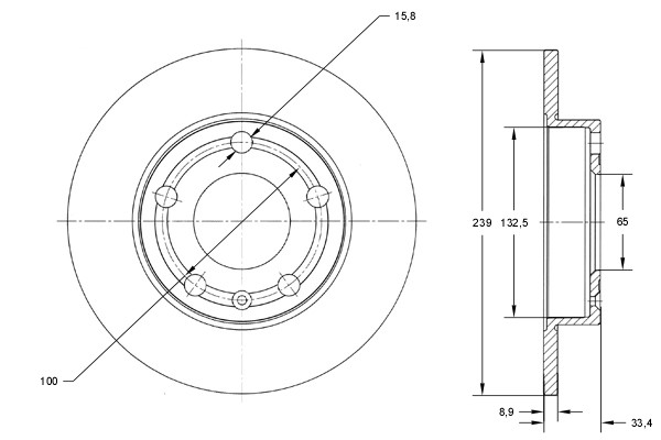 TOMEX Brakes Bremsscheibe